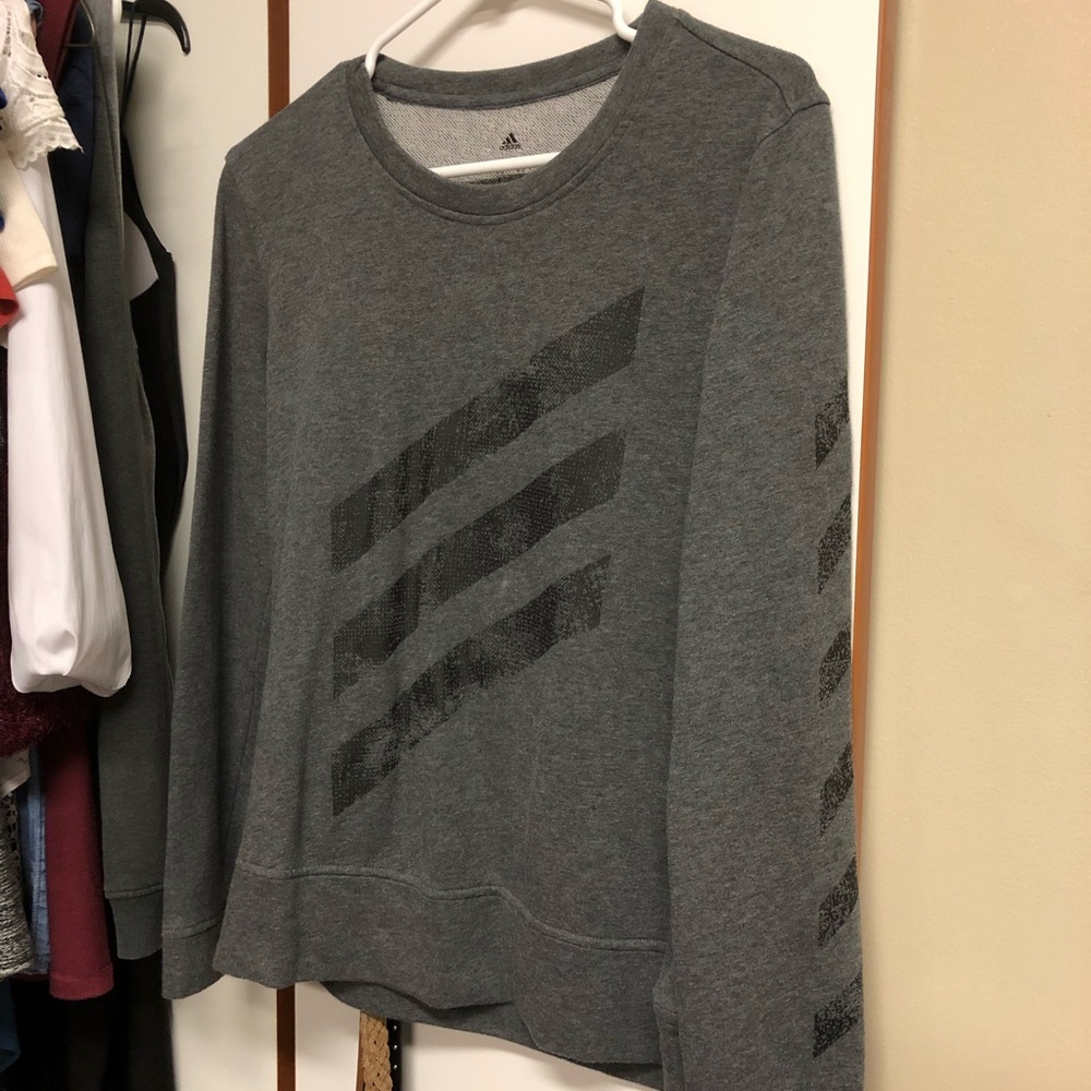 ADIDAS STRIPED PULLOVER